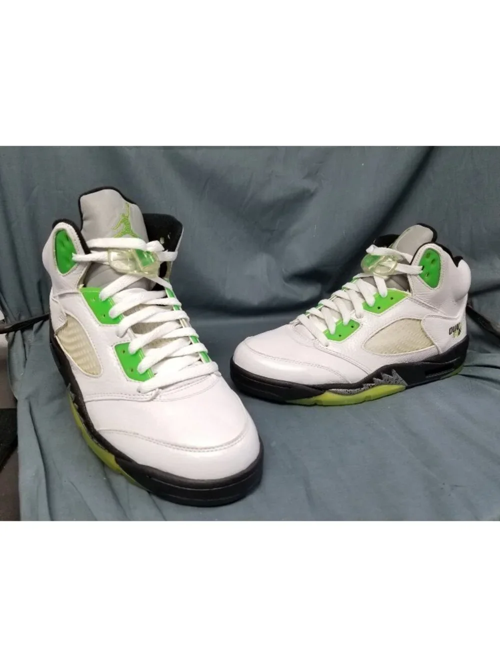 Jordan 5 Retro Quai 54 White Mens 467827 105 Size 9 NEW IN BOX!